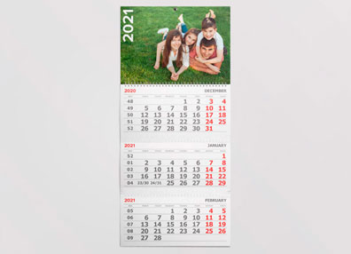 Пример Квартальный календарь на 1 пружину